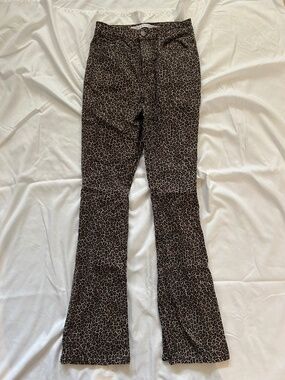 Cheetah Flare jeans